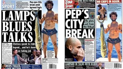 الصحف الإنجليزية تبرز اصطياد محمد صلاح سمكة على شواطئ الجفتون