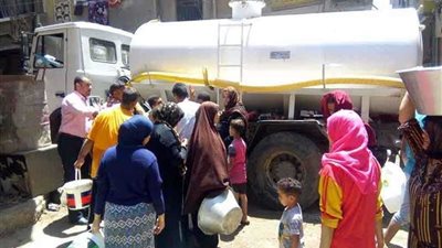 قطع المياه عن ملوي 3 أيام بسبب كسر خط المياه الرئيسي