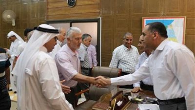 محافظ شمال سيناء يستقبل الناجحين بانتخابات الغرفة التجارية