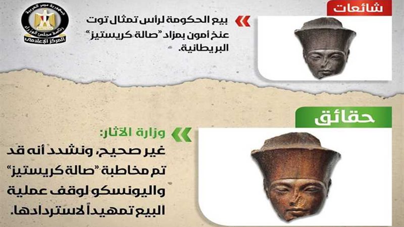 الآثار تنفي بيع الحكومة