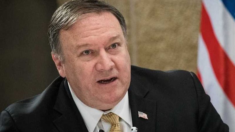  بومبيو  يحمل إيران