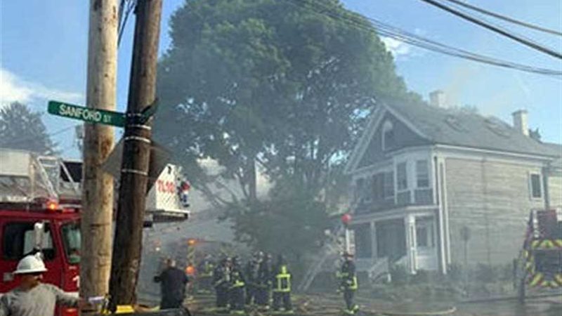 اندلاع حريق هائل