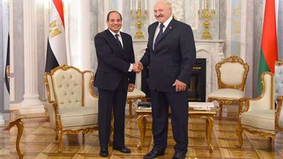 مباحثات الرئيس السيسي مع نظيره البيلاروسى بمينسك