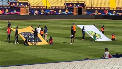 بروفة لمتطوعي استاد الإسكندرية استعدادًا لكأس الأمم الأفريقية