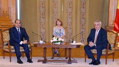 الرئيس السيسي يلتقي رئيس مجلس الشيوخ الروماني