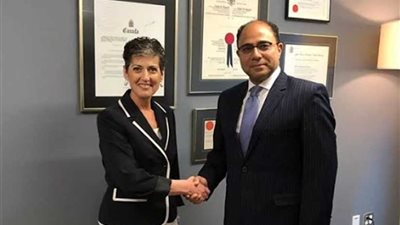 سفير مصر في كندا يتابع زيارة وفد مجلس الشيوخ الكندي إلى مصر