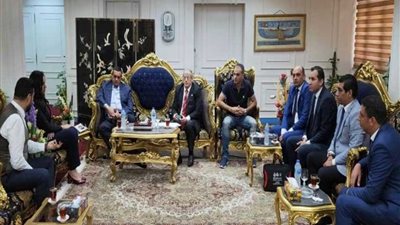 محافظ البحيرة يلتقى وفدا من البنك الزراعى لدعم المشروعات الصغيرة