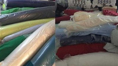 مكافحة التهرب الجمركي تضبط شركة بددت أقمشة بأكثر من مليون جنيه