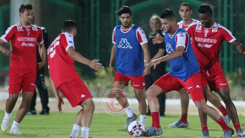 منتخب تونس يجرى تدريبه