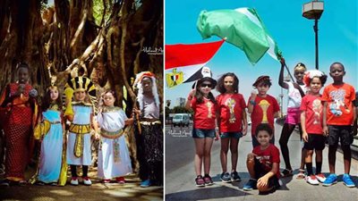 أطفال متلازمة داون يدعمون منتخب مصر في الأمم الإفريقية