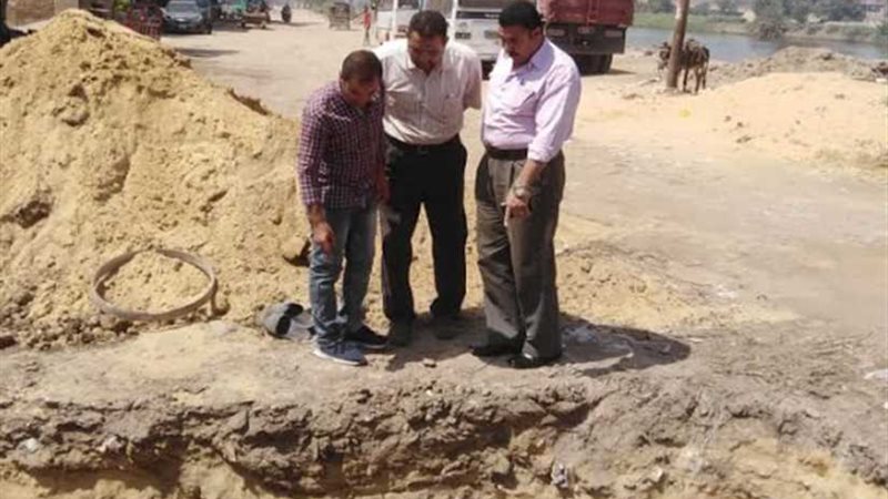 توصيل خط مياه لتغذية