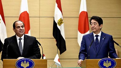 الرئيس السيسي يجري مباحثات مع رئيس الوزراء الياباني على هامش قمة العشرين