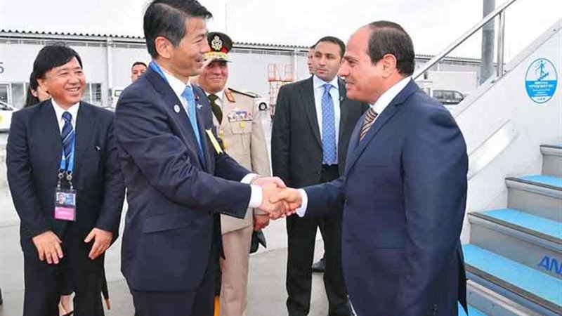 الرئيس السيسي يصل