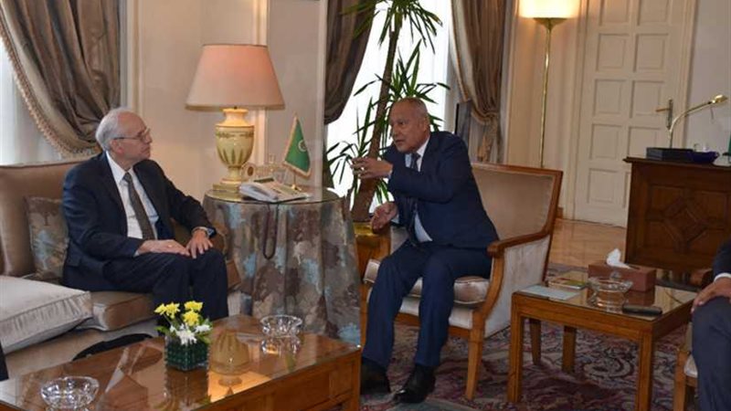 أبو الغيط يناقش مع