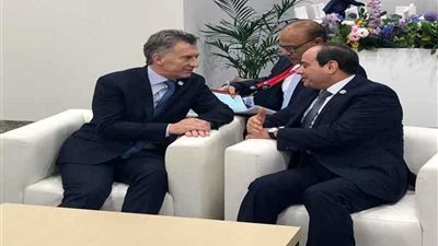 الرئيس السيسي يلتقي رئيس الأرجنتين على هامش قمة العشرين بأوساكا
