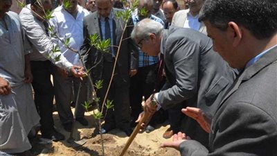 محافظ المنيا ورئيس الجامعة يتفقدان أعمال 