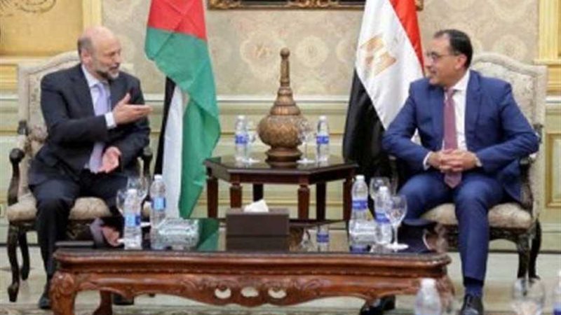 رئيسا وزراء مصر والأردن