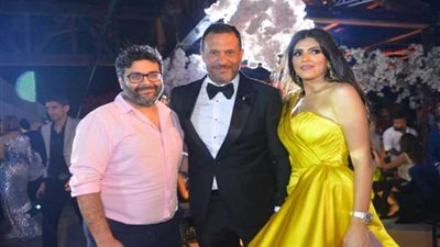 صور.. نجوم الفن يحتفلون بزفاف نجل ماجد المصري بالعلمين
