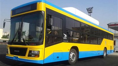 10 أوتوبيسات جديدة تعمل بالغاز الطبيعي تدخل الخدمة بالقاهرة