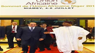 استقبال حافل للرئيس عبدالفتاح السيسي في 