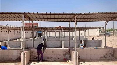 رفع كفاءة السوق القديم ببئر العبد ونقل التجار والباعة إليه