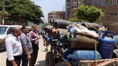 ضبط 95 أسطوانة غاز لبيعها بأزيد من سعرها بميت غمر