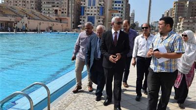 استئناف العمل بالمجمع الأوليمبي للرياضات المائية بجامعة المنوفية