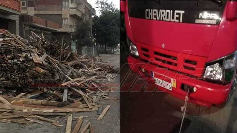 انقلاب سيارة محملة