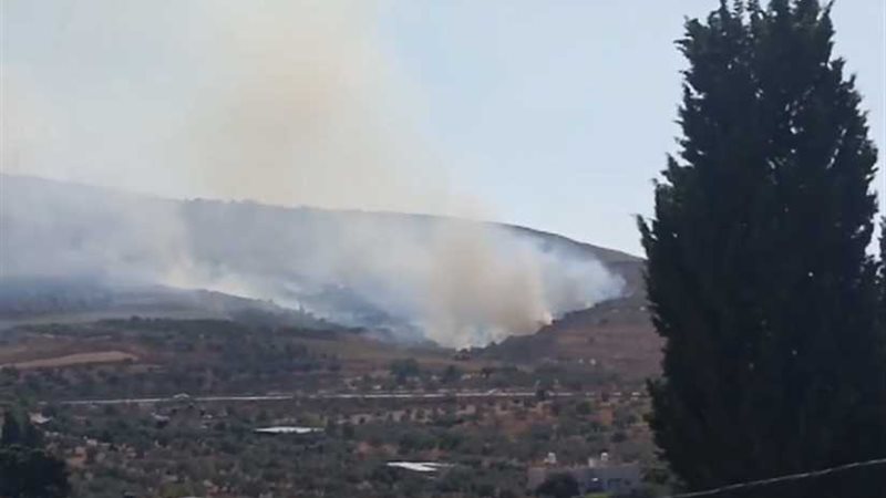 شاهد.. مستوطنون يحرقون