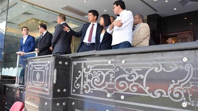 رئيس مدغشقر ووزير الشباب والرياضة يتفقدان استاد القاهرة الدولي