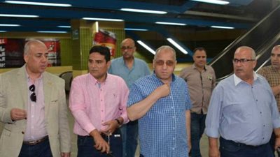 فضالي وصبرة يتفقدان بعض محطات خط حلوان