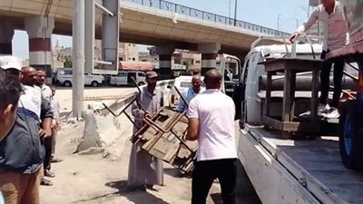 إزالة 1346 إشغال طريق بدمنهور 