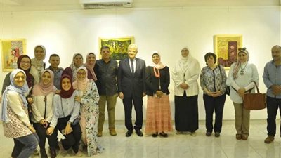 جامعة المنيا تفتتح معرضا فنيا بعنوان 