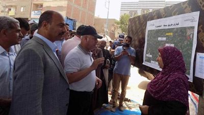 وزير النقل يتفقد أعمال إنشاء كوبري صهرجت