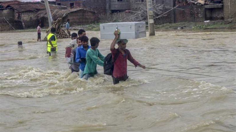 أنهار ناجمة عن أمطار