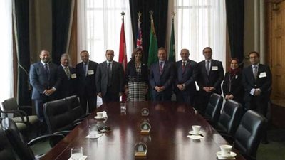 رئيس برلمان أونتاريو يستقبل الوفد المصري داخل البرلمان بحضور وزيرة الهجرة