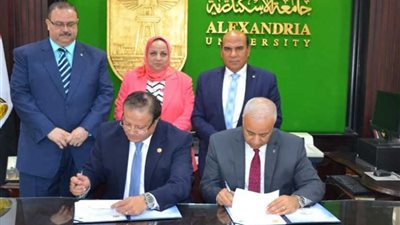 مذكرة تفاهم بين جامعة الإسكندرية ودار الكتب الوثائق القومية