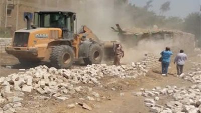 إزالة 841 حالة تعدٍّ على أملاك الدولة بالموجة 13 بقها وشبين القناطر