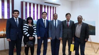 وفد كازاخستانى فى زيارة لجامعة دمنهور 