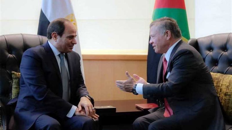 السيسي وعاهل الأردن