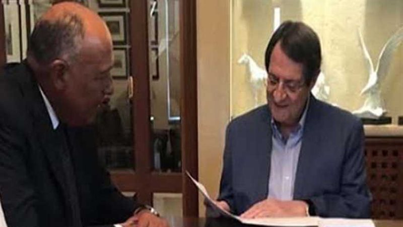 شكري يسلم رسالة من