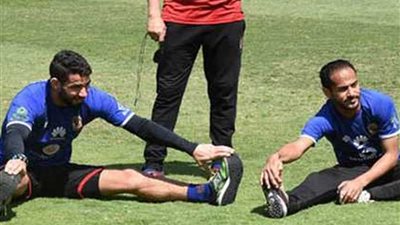 تدريبات تأهيلية لثنائي الأهلي استعدادًا لـ