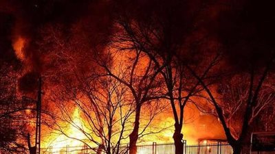 انفجارات بمستودع ذخيرة تركي قرب الحدود مع سوريا