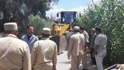 إزالة 175 حالة تعدٍ على الأراضى الزراعية وأملاك الدولة بالبحيرة