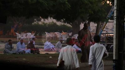 توافد المصلين لصلاة العيد بساحات قناطر مطوبس وادفينا بكفر الشيخ
