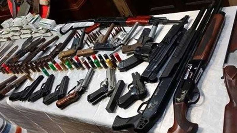 ضبط ٣٥ قضية سلاح