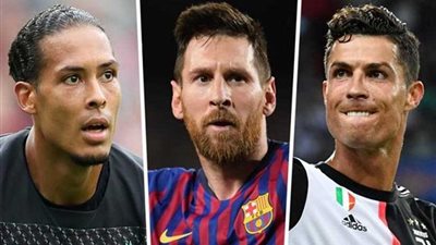 انحصار جائزة أفضل لاعب بأوروبا بين رونالدو وميسي وفان دايك