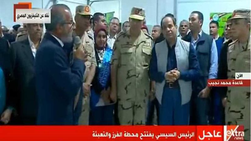 السيسي يفتتح محطة