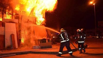 بعد ساعة ونصف..السيطرة علي حريق مكتبة المنوفية