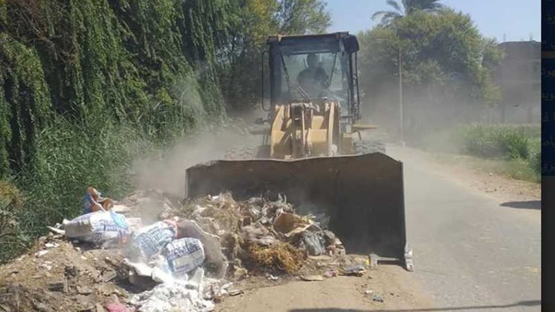 رفع 330 طن مخلفات